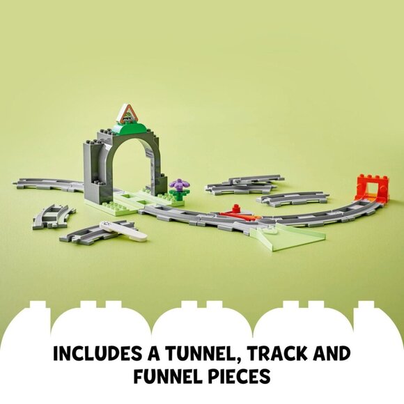 LEGO DUPLO Town Train Tunnel and Tracks Expansion Set - 10 Extra Pieces of... - Picture 4 of 6